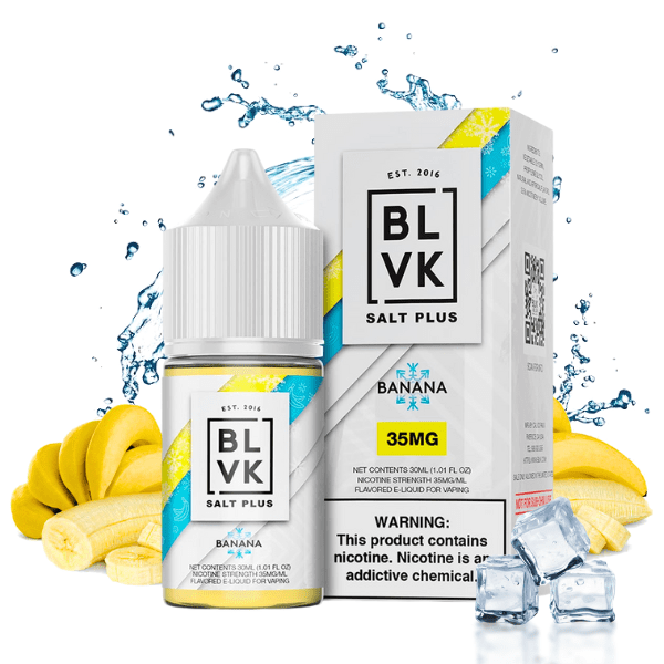 LIQUIDO NICSALT BANANA ICE - BLVK PLUS