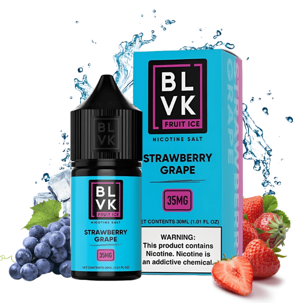 LÍQUIDO NICSALT STRAWBERRY GRAPE - BLVK FRUIT ICE