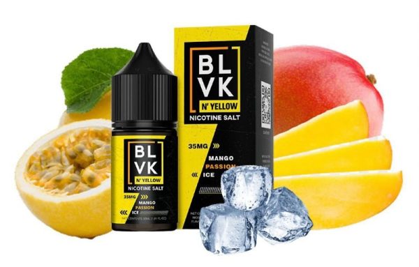 LÍQUIDO NICSALT MANGO PASSION ICE - BLVK YELLOW - Imagem 2