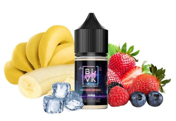 LÍQUIDO NICSALT ICED BERRY BANANA - BLVK PINK - Imagem 2