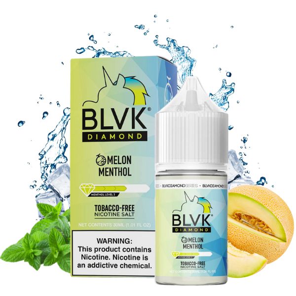 LÍQUIDO NICSALT MELON MENTHOL - BLVK DIAMOND
