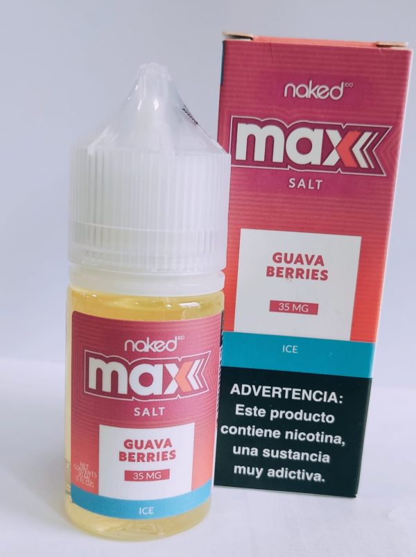 LÍQUIDO NICSALT GUAVA BERRIES - NAKED MAX - Imagem 2