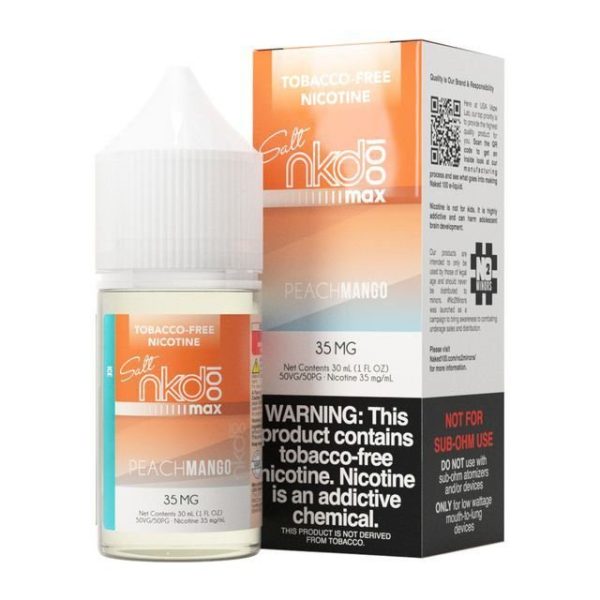 LÍQUIDO NICSALT PEACH MANGO ICE - NAKED MAX - Imagem 2