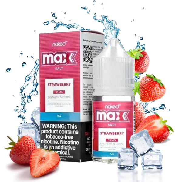 LÍQUIDO NICSALT STRAWBERRY ICE - NAKED MAX