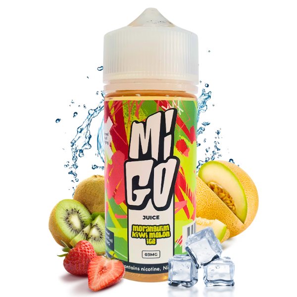 LÍQUIDO FREEBASE MORANGUIM KIWI MELON ICE - MIGO