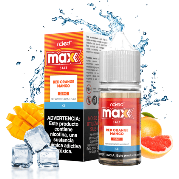 LÍQUIDO NICSALT RED ORANGE MANGO - NAKED MAX