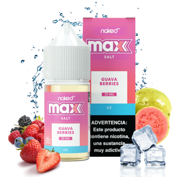 LÍQUIDO NICSALT GUAVA BERRIES - NAKED MAX