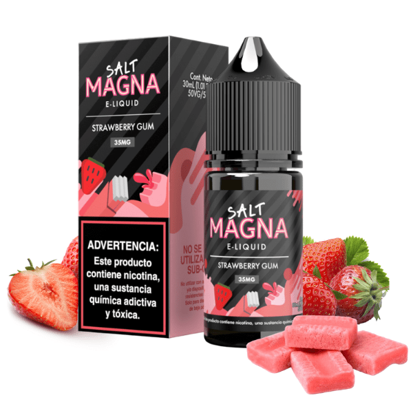 LIQUIDO STRAWBERRY GUM FUSION - NICSALT - MAGNA