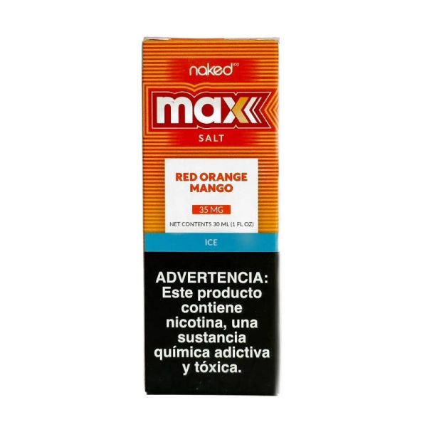 LÍQUIDO NICSALT RED ORANGE MANGO - NAKED MAX - Imagem 2