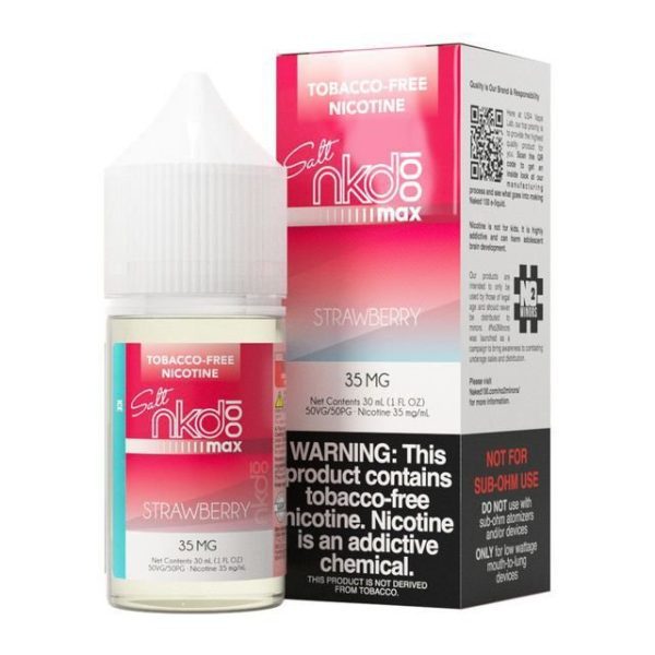 LÍQUIDO NICSALT STRAWBERRY ICE - NAKED MAX - Imagem 2