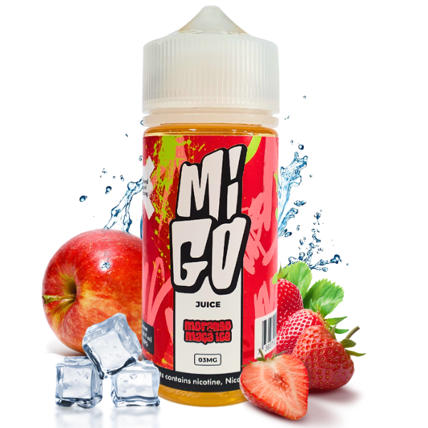 LÍQUIDO FREEBASE MORANGO MAÇA ICE - MIGO