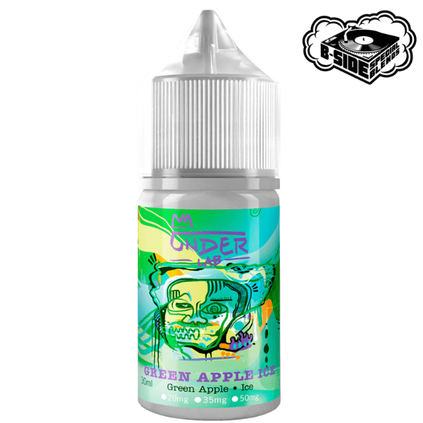 LÍQUIDO NICSALT GREEN APPLE ICE - UNDER LAB - B-SIDE