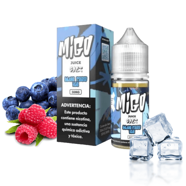 LÍQUIDO BLUE RAZZ ICE NICSALT - MIGO