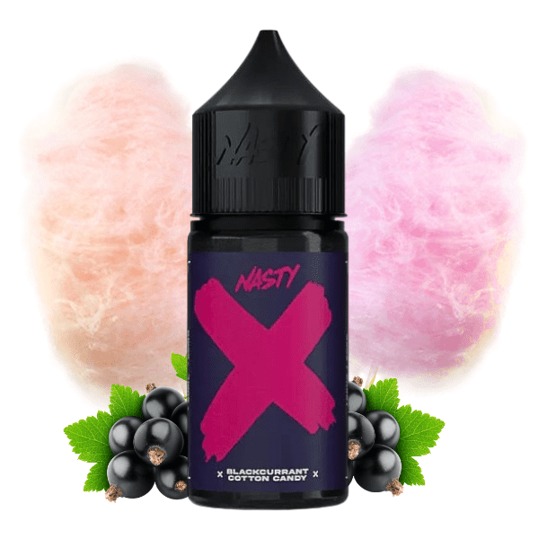LÍQUIDO NICSALT BLACKCURRANT COTTON CANDY - NASTY X