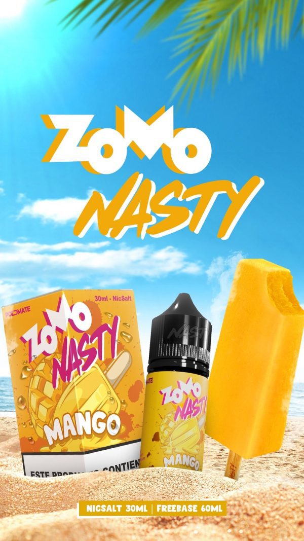 LÍQUIDO NICSALT MANGO ( PICOLÉ) - ZOMO by NASTY - Imagem 3