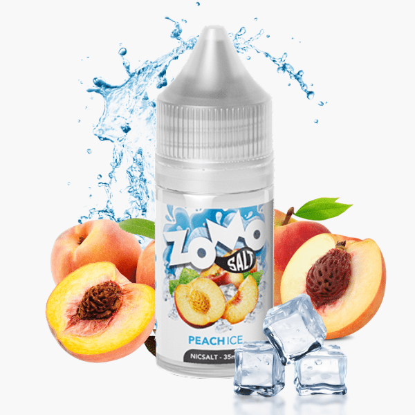 LÍQUIDO NICSALT PEACH ICE - ZOMO