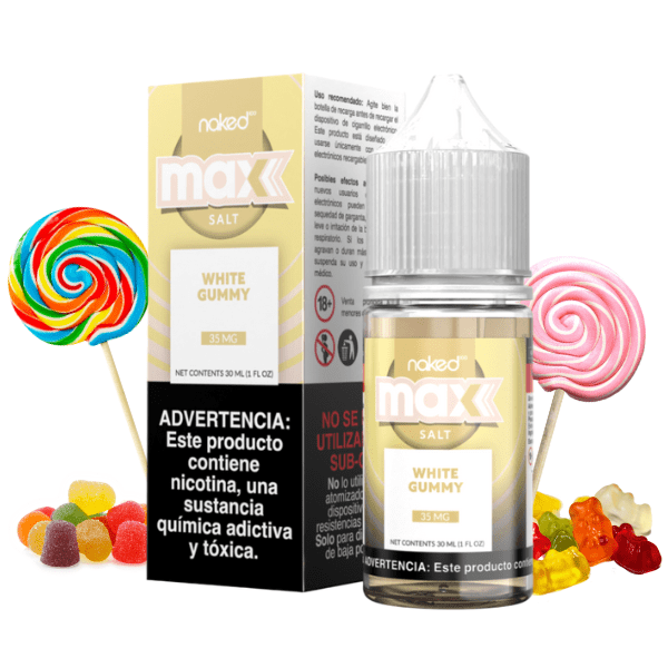 LÍQUIDO NICSALT WHITE GUMMY - NAKED MAX
