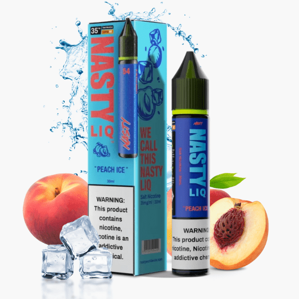 LÍQUIDO NICSALT PEACH ICE - NASTY LIQ