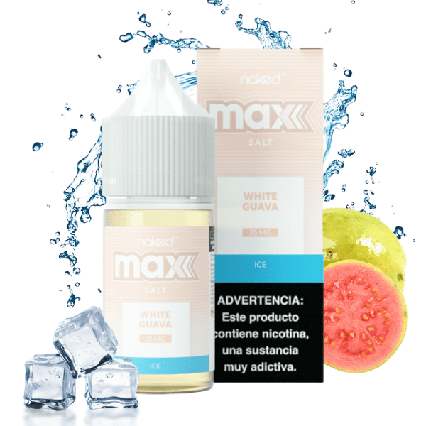 LÍQUIDO NICSALT WHITE GUAVA - NAKED MAX