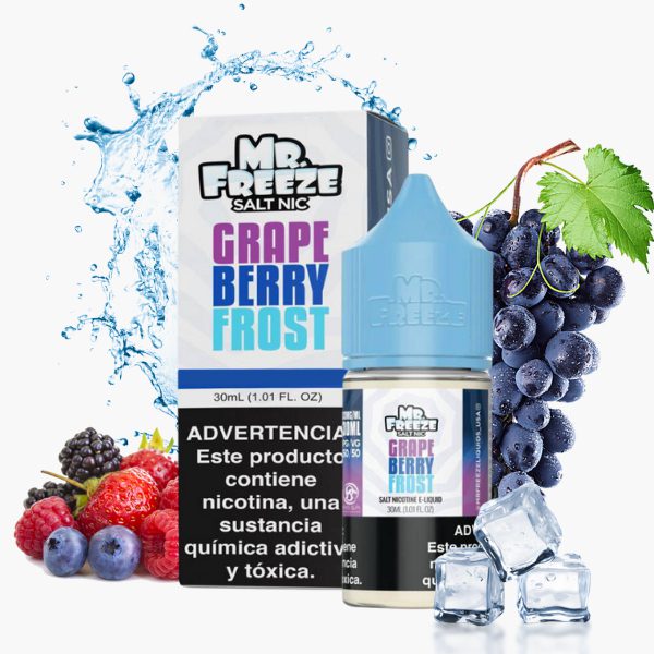 LÍQUIDO NICSALT GRAPE BERRY FROST - MR FREEZE