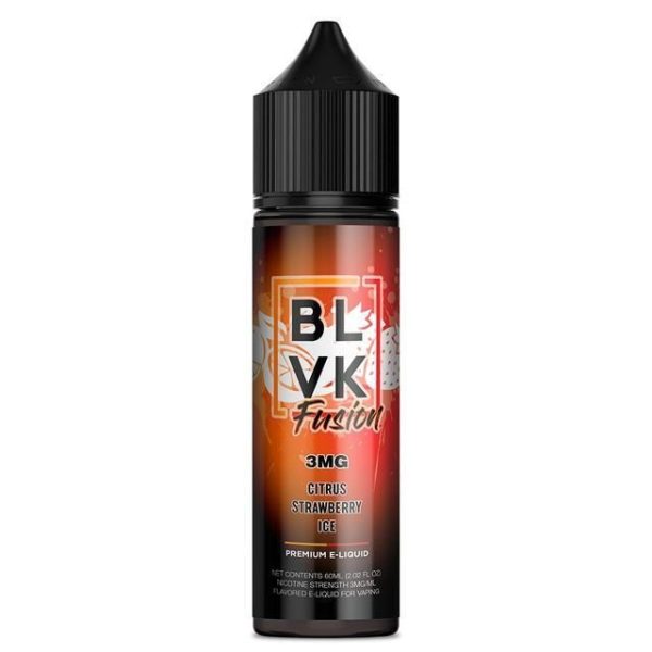 LÍQUIDO FREEBASE CITRUS STRAWBERRY ICE - BLVK FUSION - Imagem 2