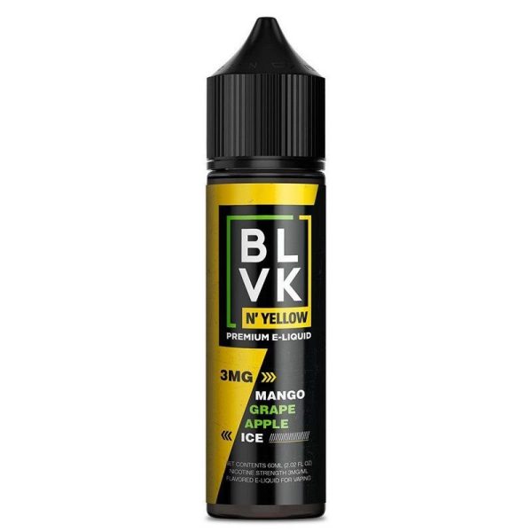 LÍQUIDO FREEBASE MANGO GRAPE APPLE ICE - BLVK YELLOW - Imagem 2