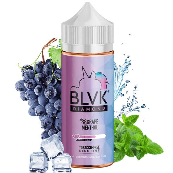 LÍQUIDO FREEBASE GRAPE MENTHOL - BLVK DIAMOND