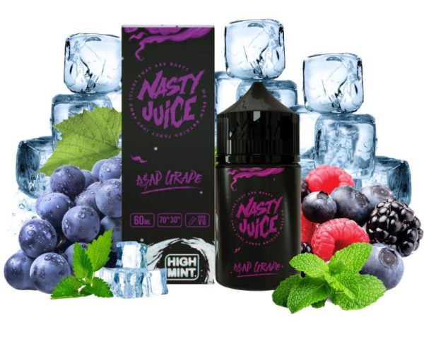 LÍQUIDO FREEBASE ASAP GRAPE - NASTY HIGH MINT - Imagem 2