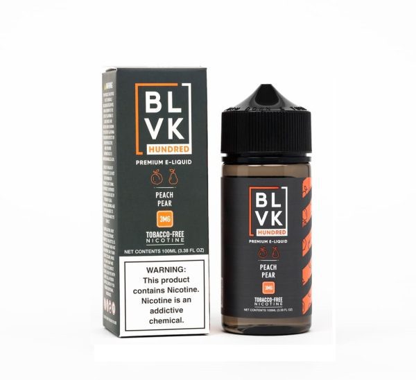 LÍQUIDO FREEBASE PEACH PEAR - BLVK HUNDRED - Imagem 2