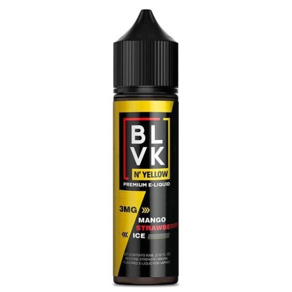 LÍQUIDO FREEBASE MANGO STRAWBERRY ICE - BLVK YELLOW - Imagem 2