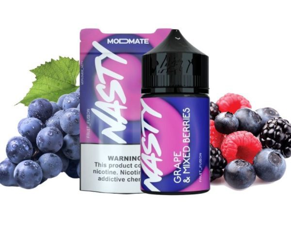 LIQUIDO FREEBASE GRAPE E MIXED BERRIES - NASTY MODMATE - Imagem 2