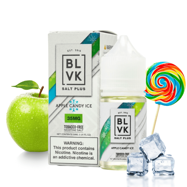 LÍQUIDO NICSALT APPLE CANDY ICE - BLVK PLUS