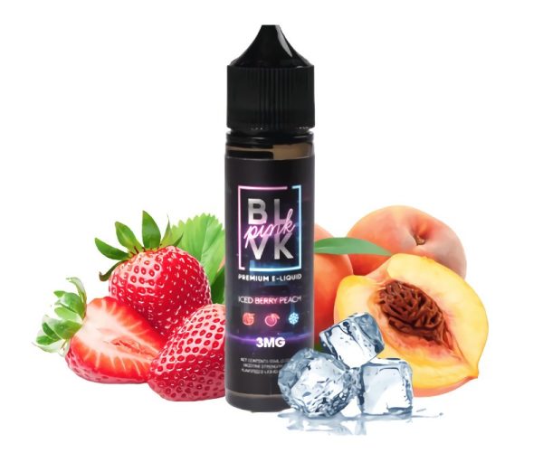 LÍQUIDO FREEBASE BERRY PEACH ICE - BLVK PINK - Imagem 2