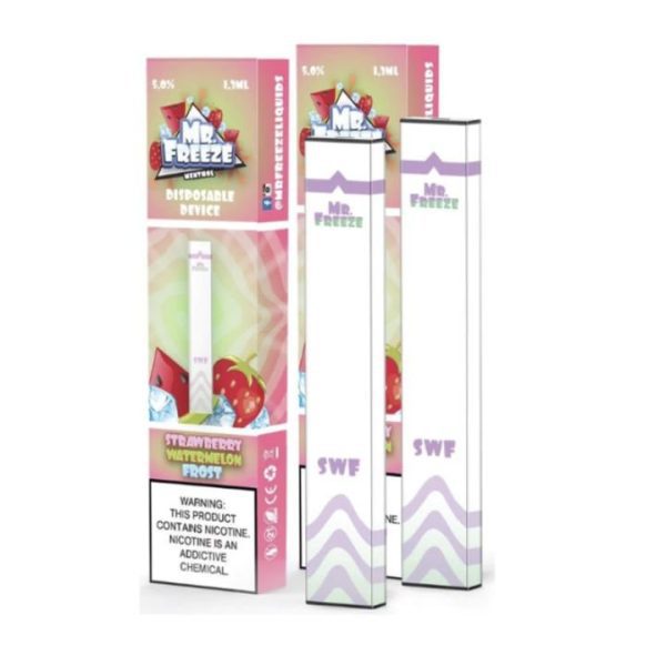 POD DESCARTAVEL STRAWBERRY WATERMELON FROST 300 PUFFS - MR FREEZE