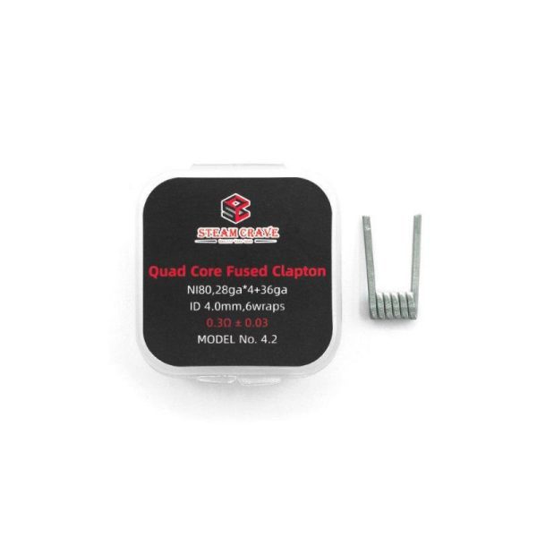 PREBUILT Ni80 QUAD CORE FUSED CLAPTON - STEAM CRAVE - Imagem 2