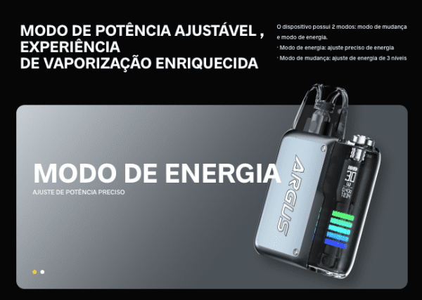 POD SYSTEM ARGUS P2 1100MAH 30W - VOOPOO - Imagem 3