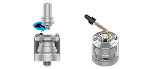 ATOMIZADOR MINI ROBOT RTA MTL 23MM - STEAM CRAVE - Imagem 4