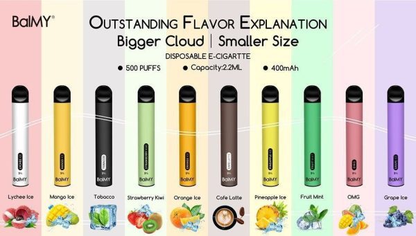 POD DESCARTÁVEL 5% NICSALT 500 PUFFS - BALMY