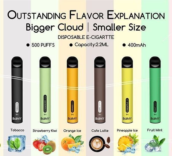 POD DESCARTÁVEL 5% NICSALT 500 PUFFS - BALMY