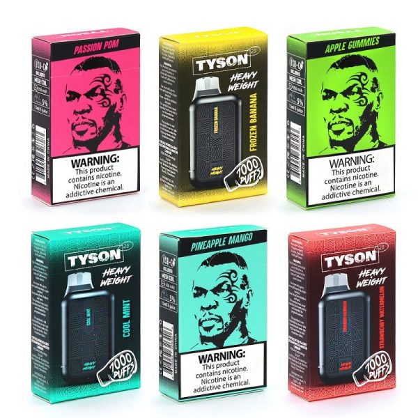 POD DESCARTÁVEL 5% TYSON 2.0 HEAVY WEIGHT 7000 PUFFS - VAPETYSON - Imagem 3