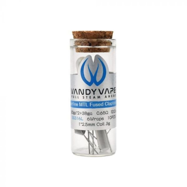 RESISTÊNCIAS PRONTAS C/ 10 UNIDADES SUPERFINE MTL FUSED CLAPTON COIL - VANDY VAPE - Imagem 4