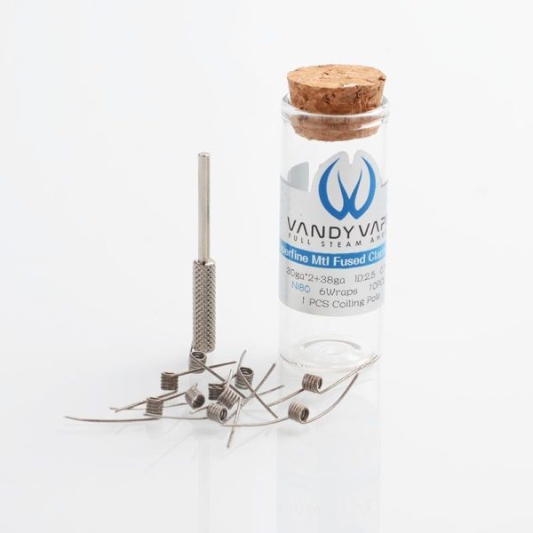 RESISTÊNCIAS PRONTAS C/ 10 UNIDADES SUPERFINE MTL FUSED CLAPTON COIL - VANDY VAPE - Imagem 2