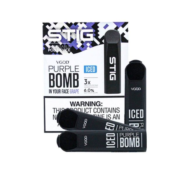 PODS DESCARTÁVEL STIG PURPLE BOMB GRAPE ICED - VGOD