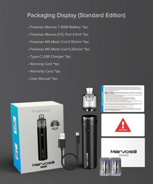 KIT MARVOS T 80W 3000MAH - FREEMAX - Imagem 8