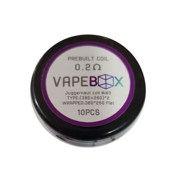 PREBUILT COIL PACK COM 10 COIL'S - VAPE BOX