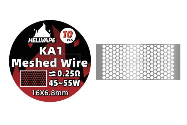 PREBUILT MESH WIRE KA1 / SS316L – HELLVAPE - Imagem 2