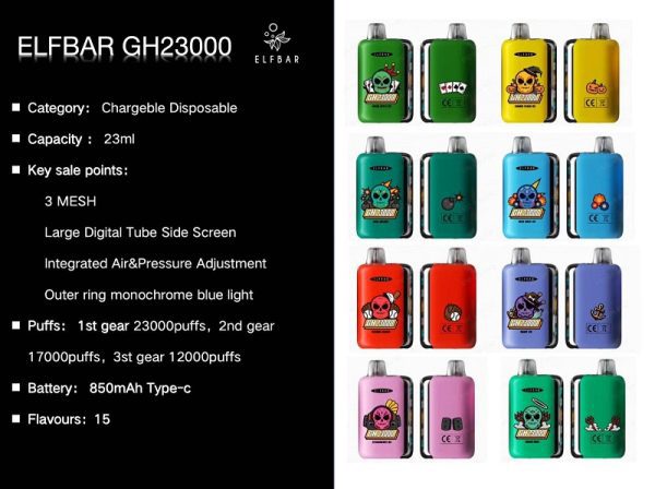 POD DESCARTAVEL GH23000 23000 PUFFS - ELF BAR - Imagem 5