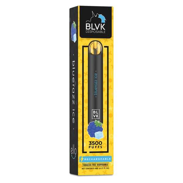 POD DESCARTÁVEL ELLO PLUS 3500 PUFFS - BLUERAZZ ICE - 35/50MG - BLVK UNICORN