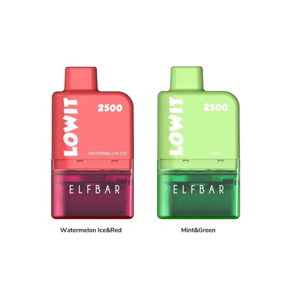 KIT LOWIT 2500 PUFFS POD STARTER ( BATERIA + REFIL ) - ELF BAR - Imagem 5