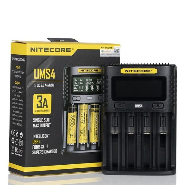 CARREGADOR UMS4 LCD - NITECORE® - Imagem 2
